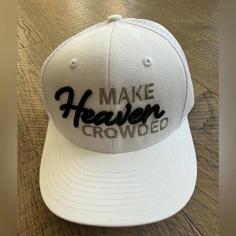 Make Heaven Crowded Trucker SnapBack Hat (Partial 3D Raised)